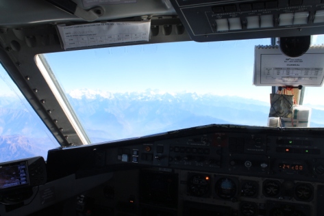 The view from the cockpit!